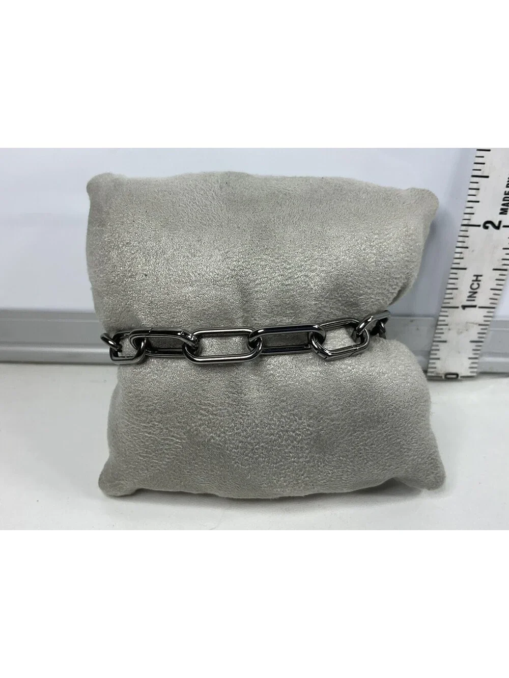 Pandora ME Ruthenium Plated Medium Link Bracelet 3 Opening Links Sz 7